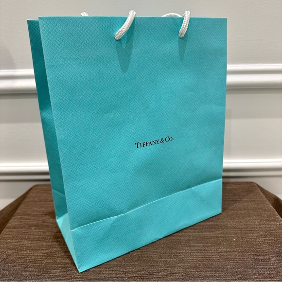 Authentic Tiffany & Co. jewellery gift box with matching gift bag and ribbon - Picture 7 of 9